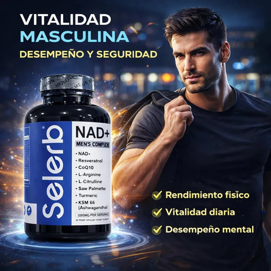 Suplementos NAD+ para impulsar la energía celular, apoyar el envejecimiento saludable y prevenir problemas de próstata: PROMOCION PAGUE 1 LLEVE 2