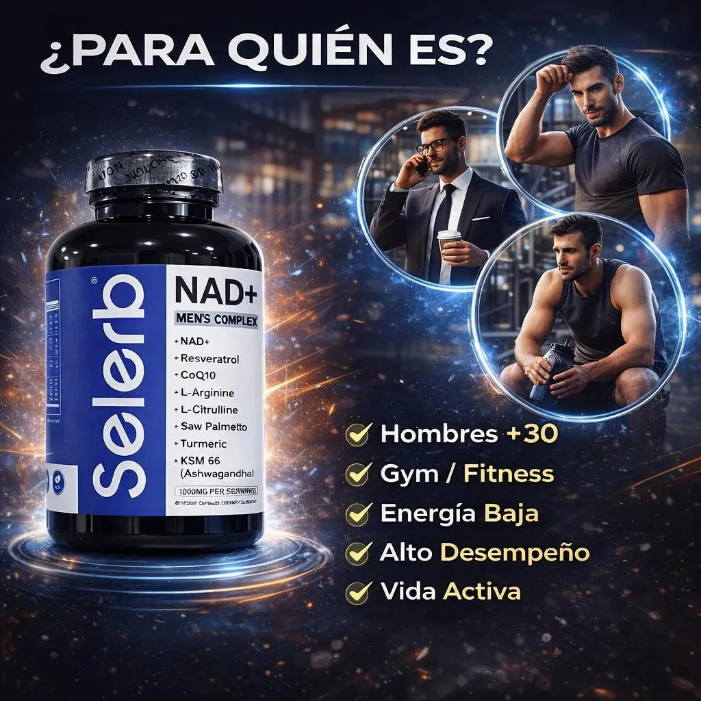 Suplementos NAD+ para impulsar la energía celular, apoyar el envejecimiento saludable y prevenir problemas de próstata: PROMOCION  PAGUE 1  LLEVE 2